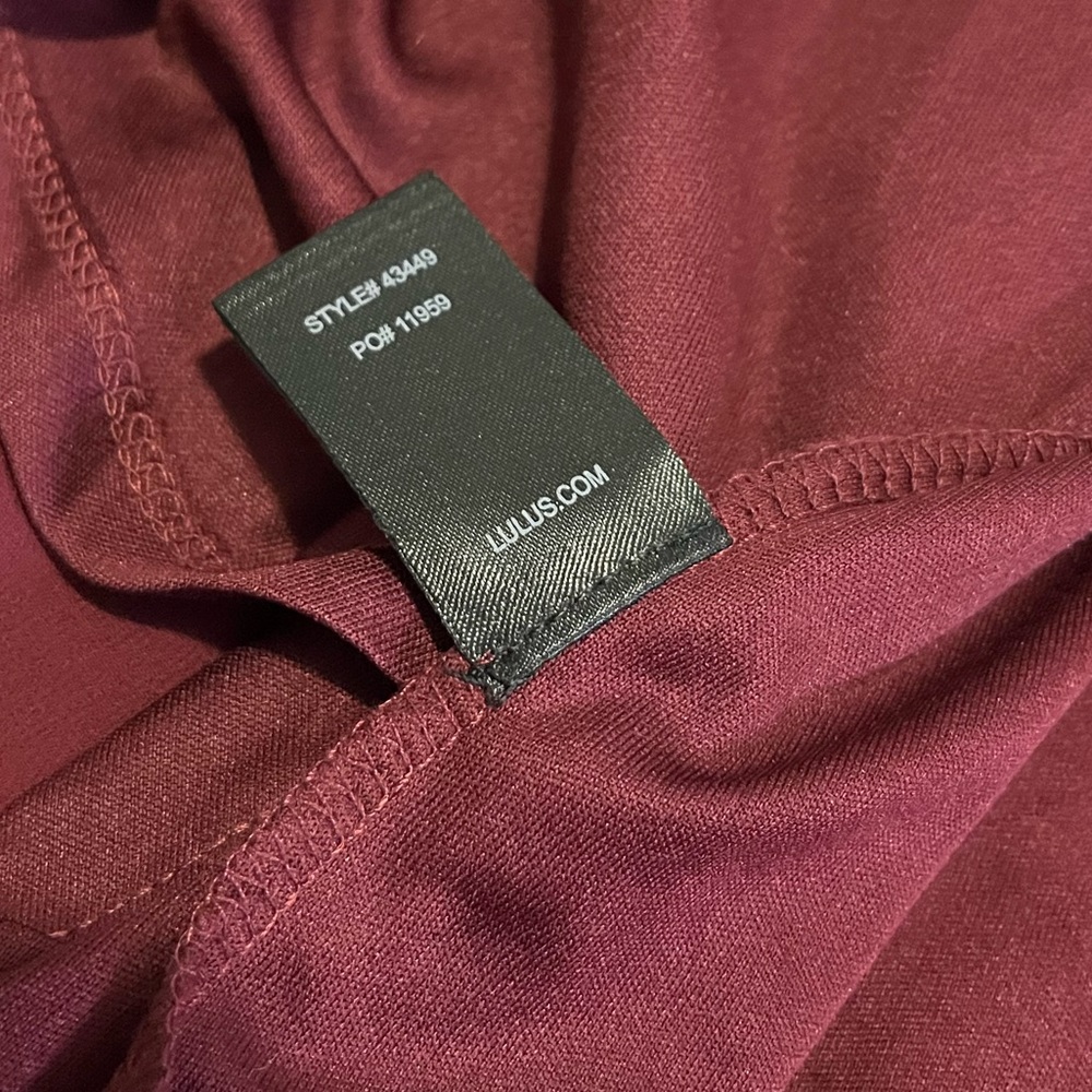Lulus Heavenly Hues Burgundy Maxi Dress • Large - Picture 10 of 16